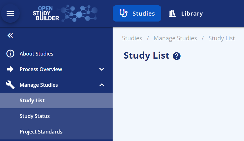 Conceptual architecture for the clinical-MDR and the StudyBuilder