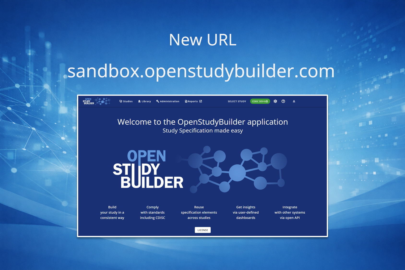 New URL for Sandbox Environment